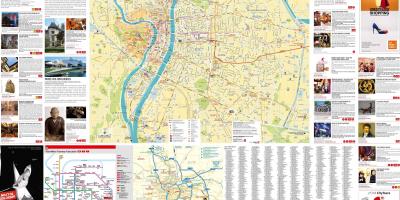 Lyon sa france mapa turista