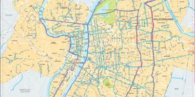Mapa ng Lyon bike
