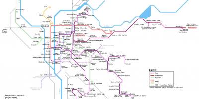 Mapa ng rhone express Lyon